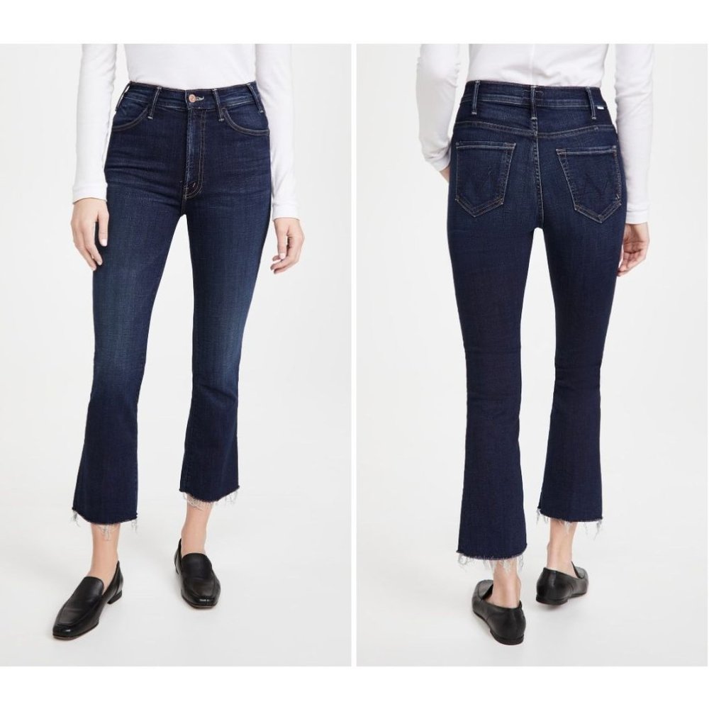 MOTHER The Hustler Ankle Fray Jeans in Bombay Lost and Found Size 27